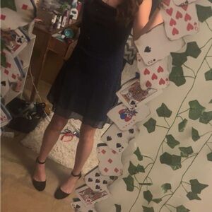 navy blue sparkly dress